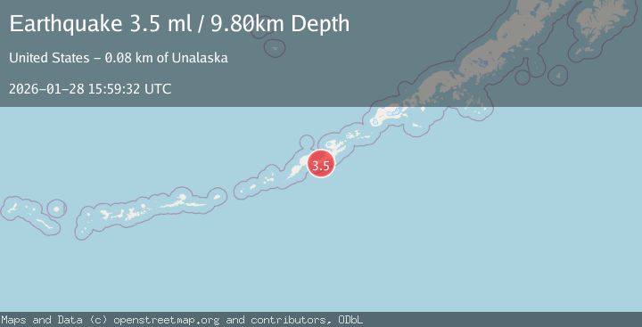 Map of FOX ISLANDS, ALEUTIAN ISLANDS