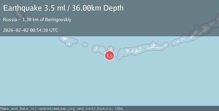Map of RAT ISLANDS, ALEUTIAN ISLANDS