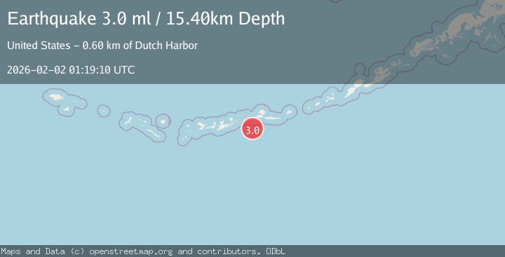 Map of ANDREANOF ISLANDS, ALEUTIAN IS.