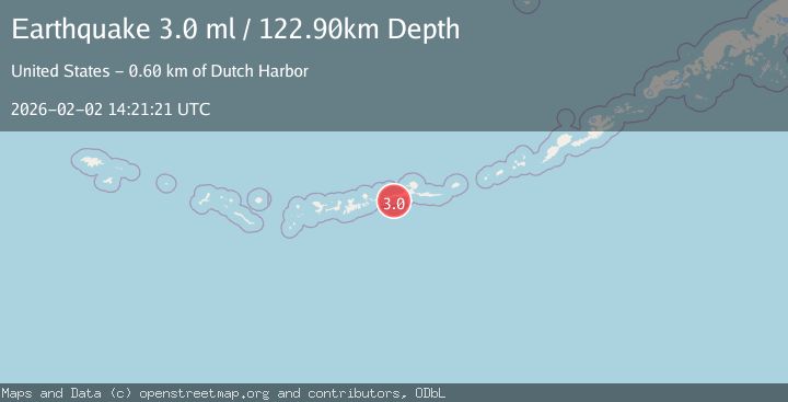 Map of ANDREANOF ISLANDS, ALEUTIAN IS.