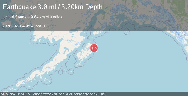 Map of KODIAK ISLAND REGION, ALASKA