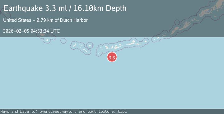 Map of ANDREANOF ISLANDS, ALEUTIAN IS.