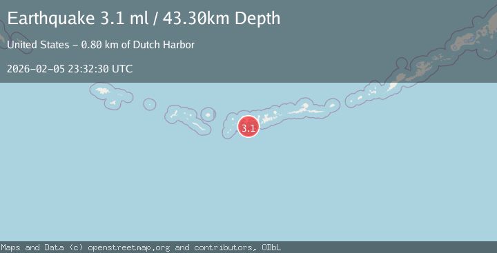 Map of ANDREANOF ISLANDS, ALEUTIAN IS.
