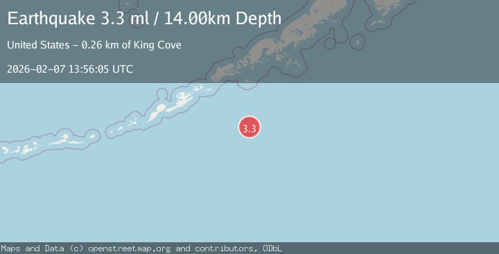 Map of SOUTH OF ALASKA