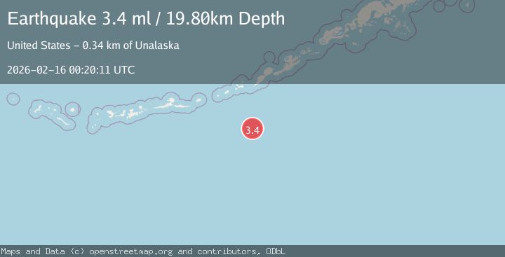 Map of FOX ISLANDS, ALEUTIAN ISLANDS