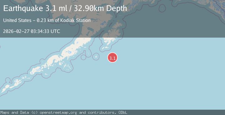 Map of KODIAK ISLAND REGION, ALASKA
