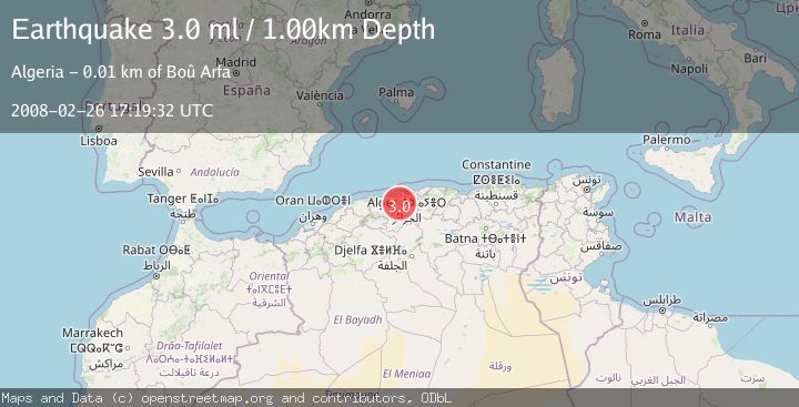 Map of NORTHERN ALGERIA