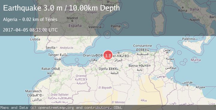 Map of NORTHERN ALGERIA