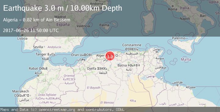 Map of NORTHERN ALGERIA