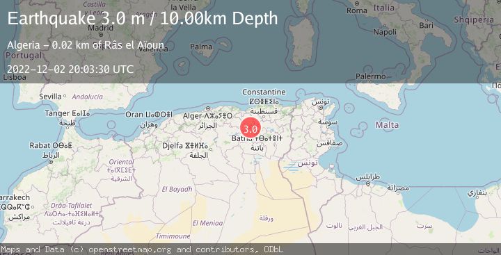 Map of NORTHERN ALGERIA
