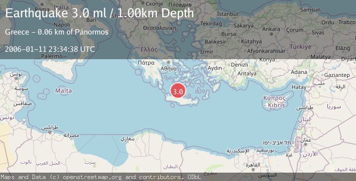 Map of CRETE, GREECE