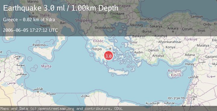 Map of SOUTHERN GREECE