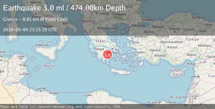 Map of SOUTHERN GREECE