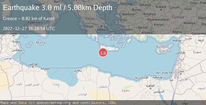 Map of CRETE, GREECE