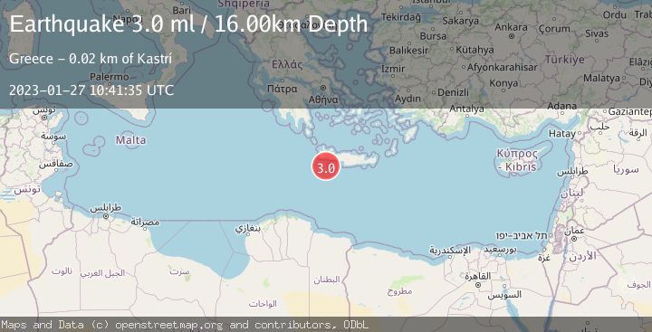 Map of CRETE, GREECE