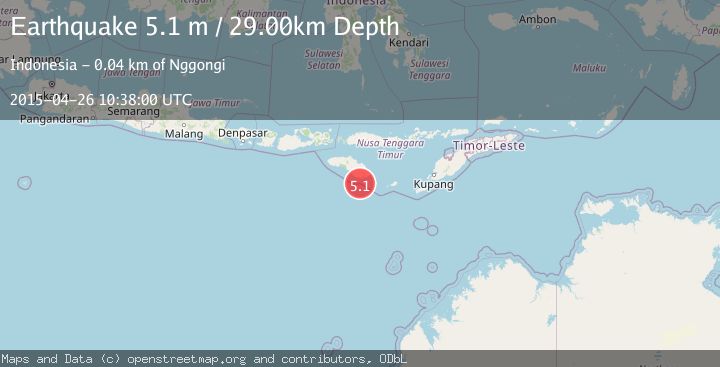 Map of SUMBA REGION, INDONESIA