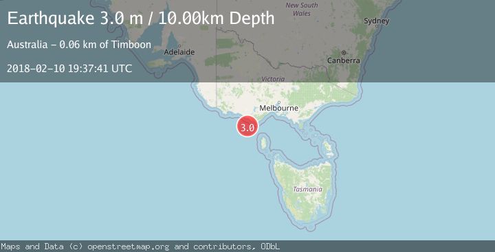 Map of BASS STRAIT, AUSTRALIA
