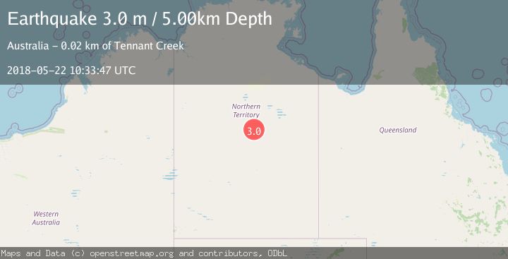 Map of NORTHERN TERRITORY, AUSTRALIA