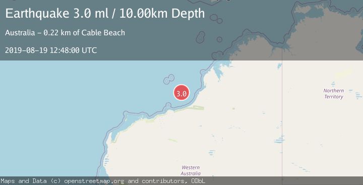 Map of WESTERN AUSTRALIA