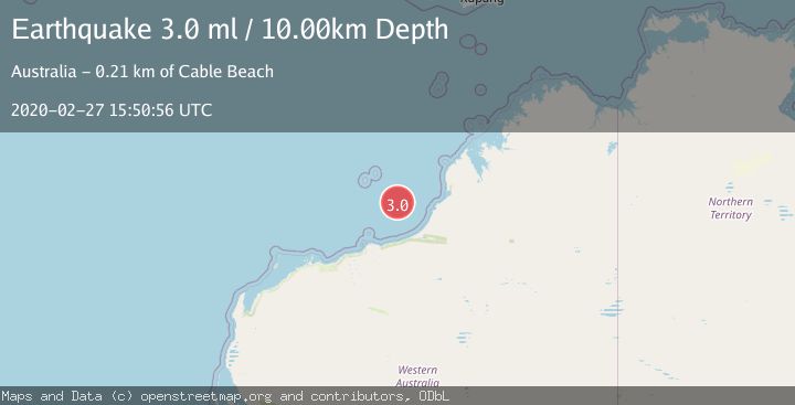 Map of WESTERN AUSTRALIA
