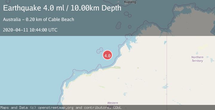 Map of WESTERN AUSTRALIA