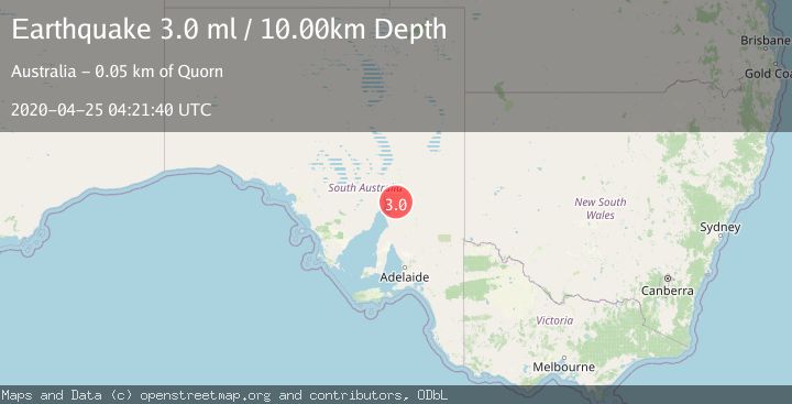 Map of NEAR COAST OF SOUTH AUSTRALIA