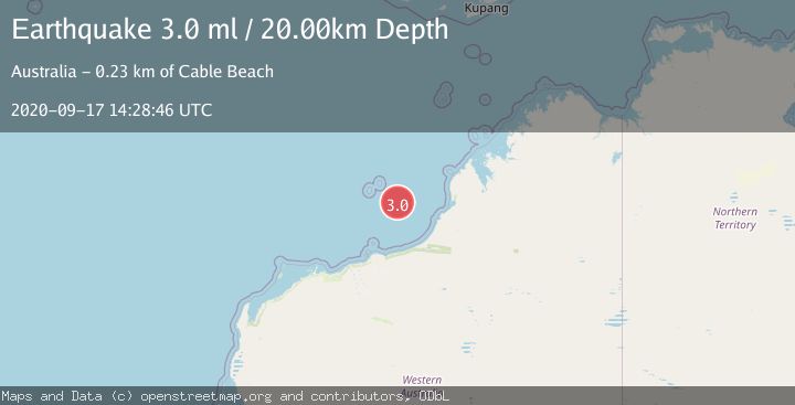 Map of WESTERN AUSTRALIA