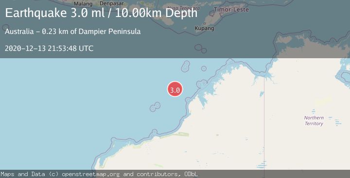 Map of NORTHWEST OF AUSTRALIA