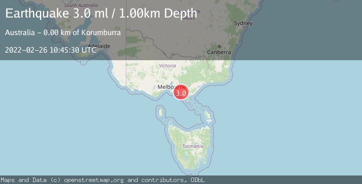 Map of NEAR S.E. COAST OF AUSTRALIA