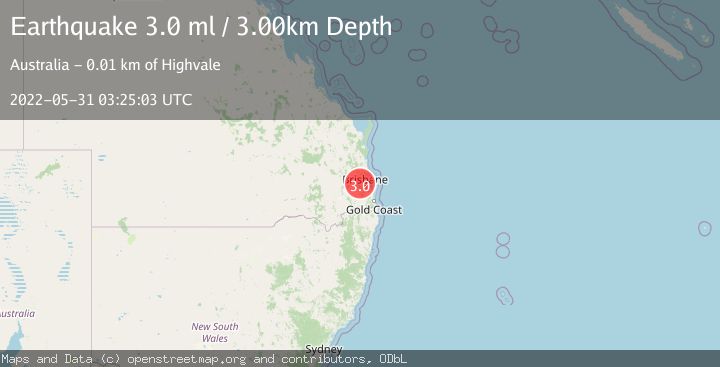 Map of NEAR EAST COAST OF AUSTRALIA