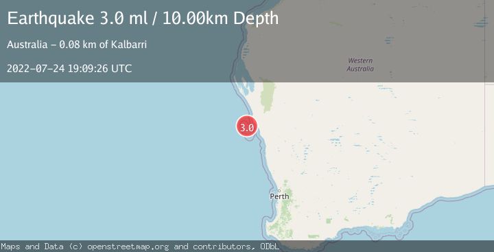Map of WESTERN AUSTRALIA