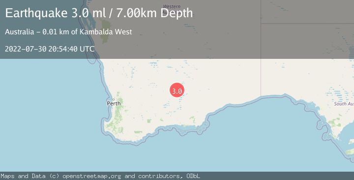 Map of WESTERN AUSTRALIA