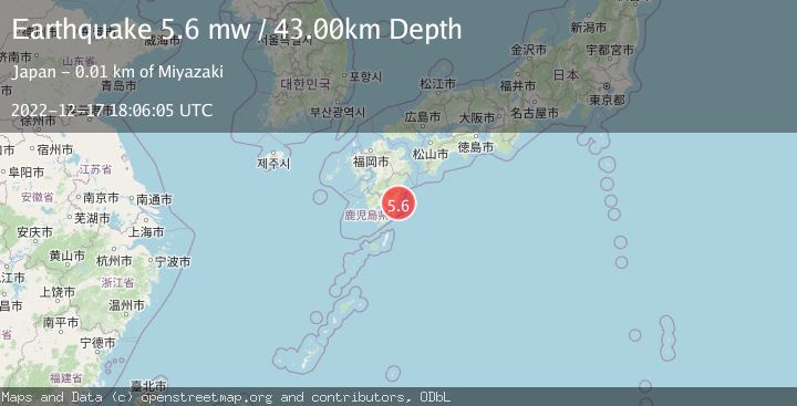 Map of KYUSHU, JAPAN