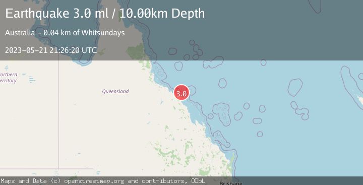 Map of QUEENSLAND, AUSTRALIA