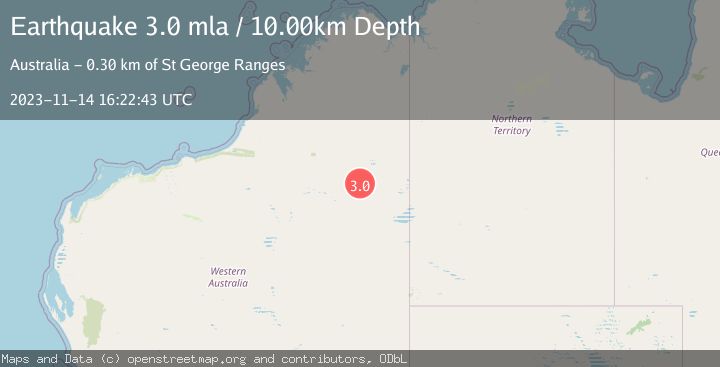 Map of WESTERN AUSTRALIA