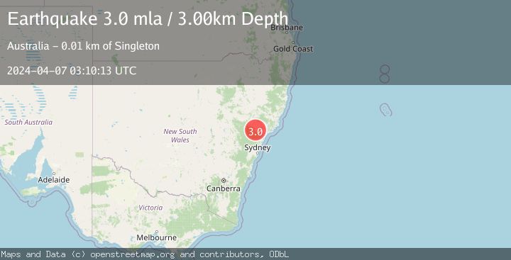 Map of NEAR S.E. COAST OF AUSTRALIA