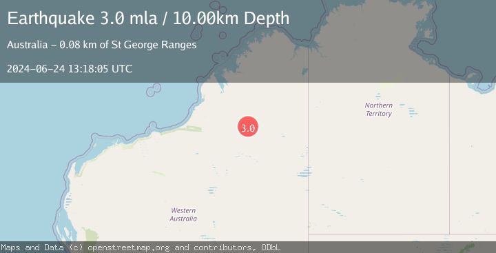 Map of WESTERN AUSTRALIA
