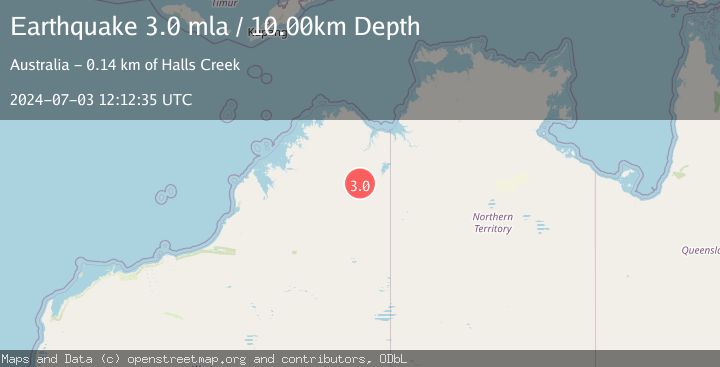 Map of WESTERN AUSTRALIA