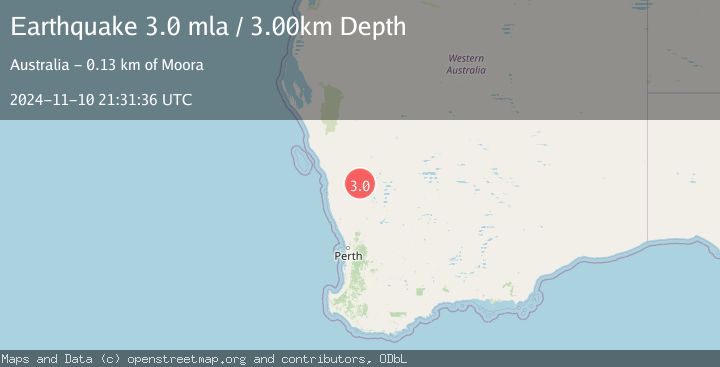 Map of WESTERN AUSTRALIA