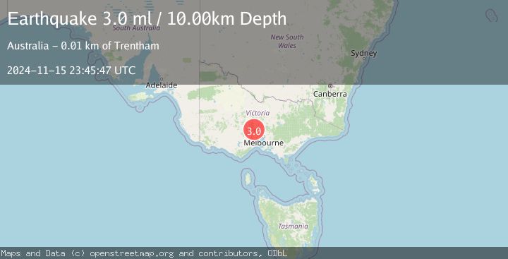 Map of NEAR S.E. COAST OF AUSTRALIA