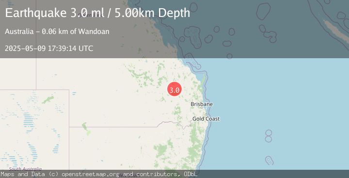 Map of QUEENSLAND, AUSTRALIA