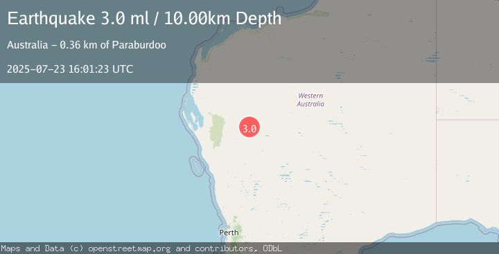 Map of WESTERN AUSTRALIA