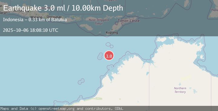 Map of NORTHWEST OF AUSTRALIA