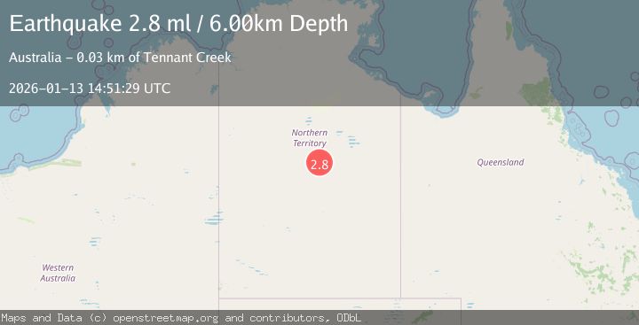 Map of NORTHERN TERRITORY, AUSTRALIA