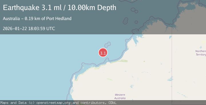Map of NORTHWEST OF AUSTRALIA