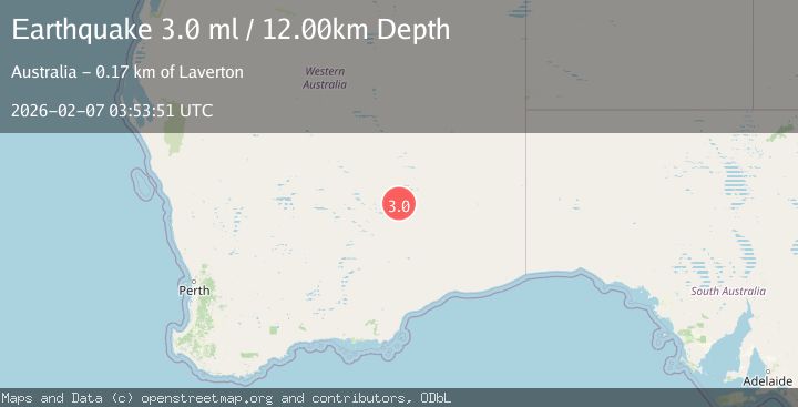 Map of WESTERN AUSTRALIA