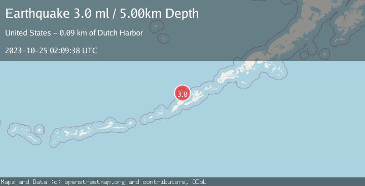 Map of FOX ISLANDS, ALEUTIAN ISLANDS