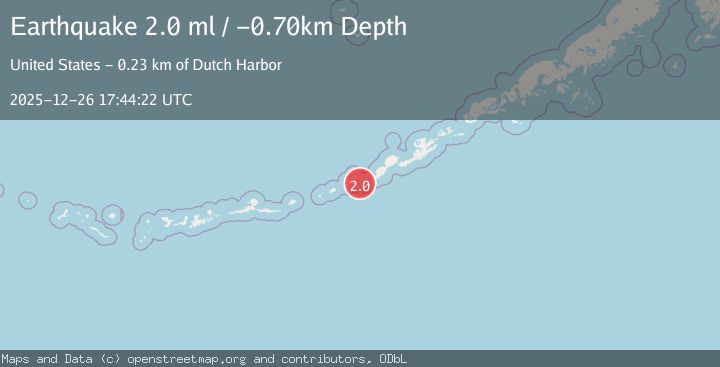 Map of FOX ISLANDS, ALEUTIAN ISLANDS