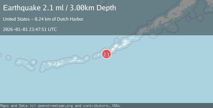 Map of FOX ISLANDS, ALEUTIAN ISLANDS