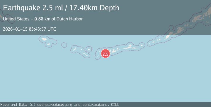 Map of ANDREANOF ISLANDS, ALEUTIAN IS.
